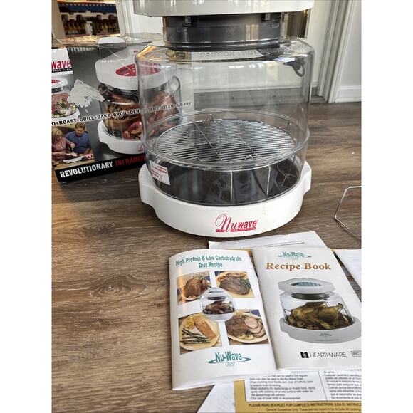 NuWave Pro Infrared Cooking System Convection Oven White Red 20331 + Recipe Book - Picture 15 of 15